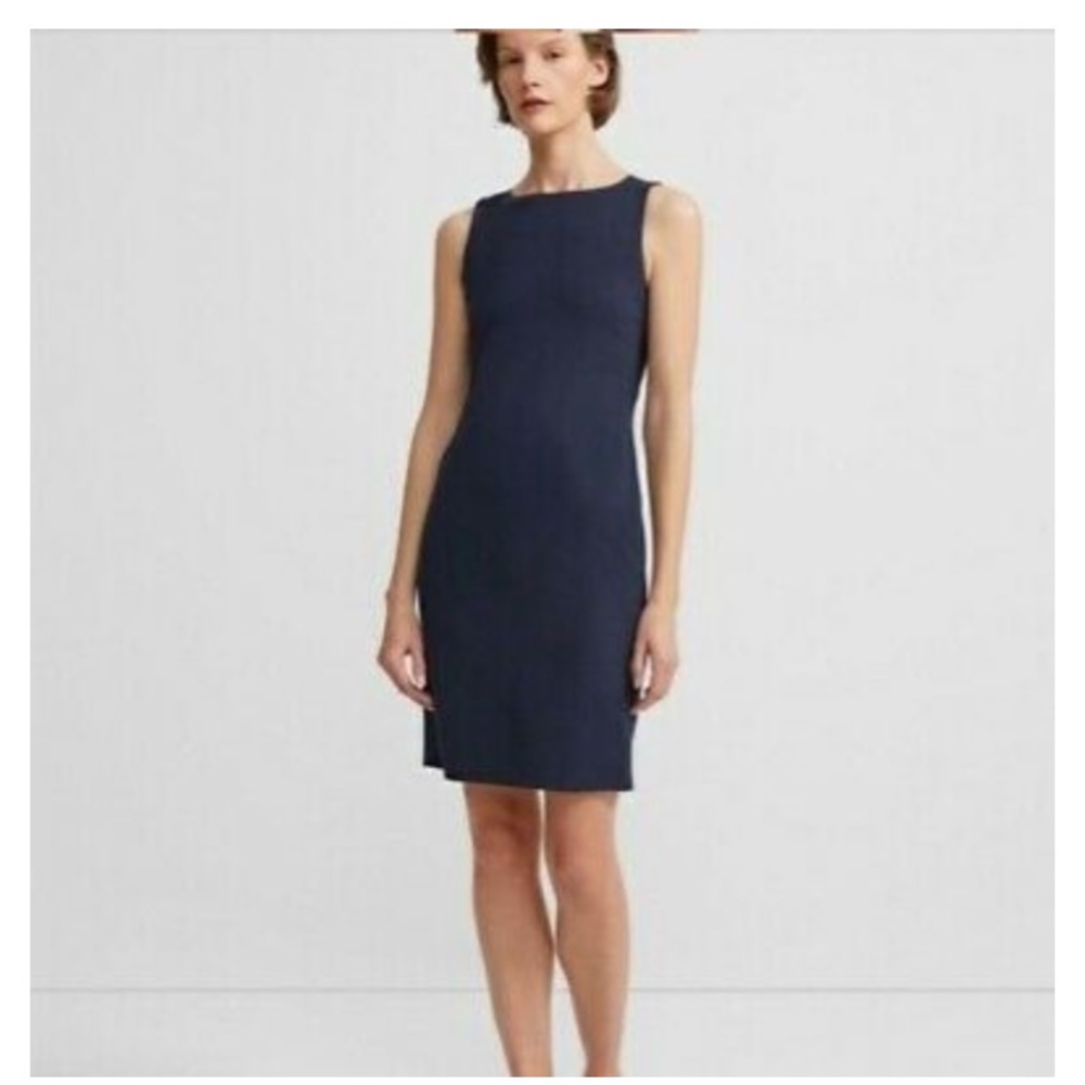 Theory Sleeveless Fitted Sheath Dress